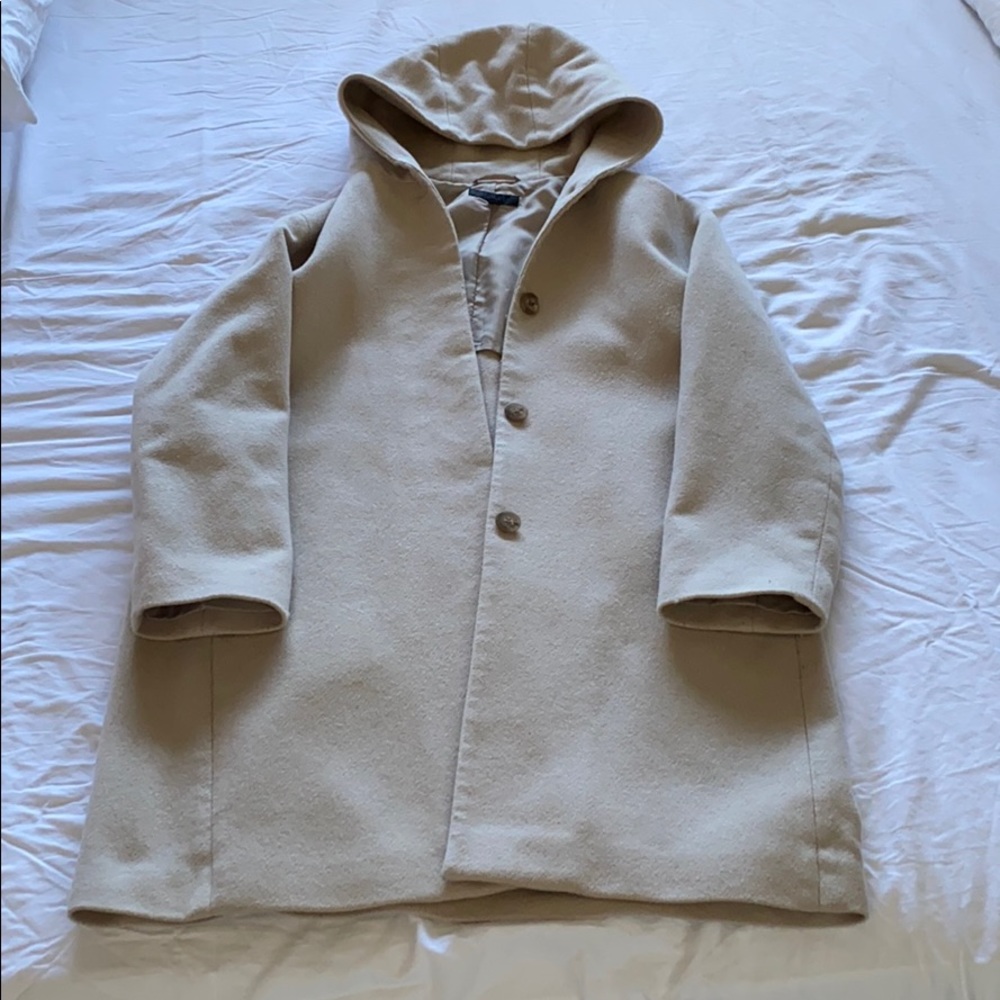 Uniqlo cream coat